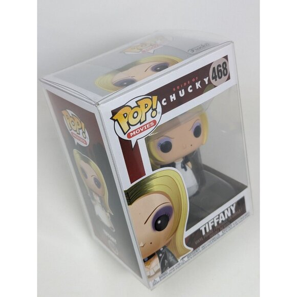 Funko Pop Movies Bride of Chucky Tiffany w/ Protector Horror - Picture 6 of 6